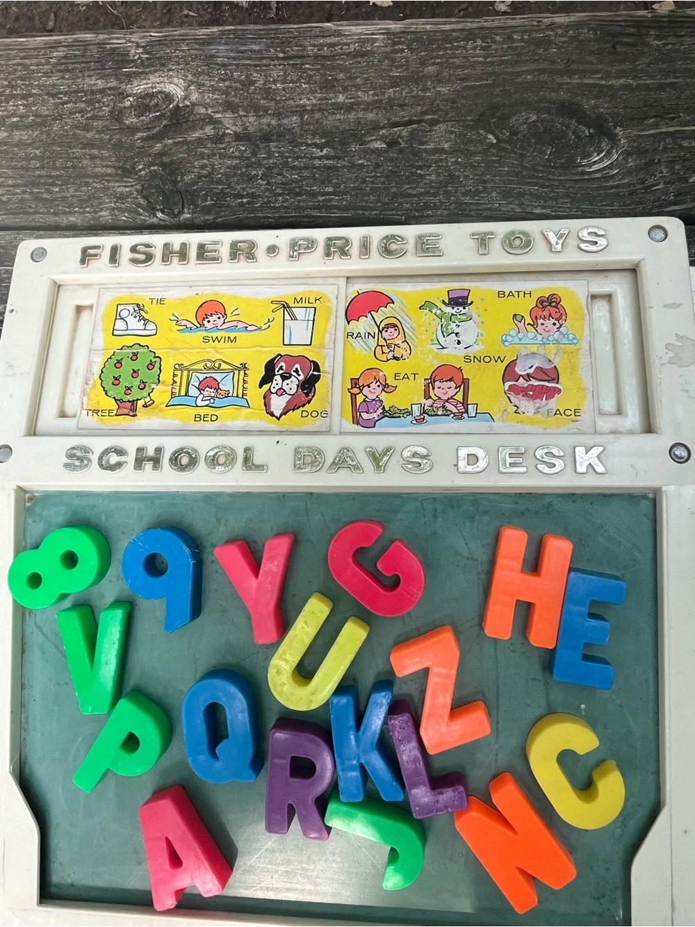 Vintage Fisher Price 1972 School Days Desk